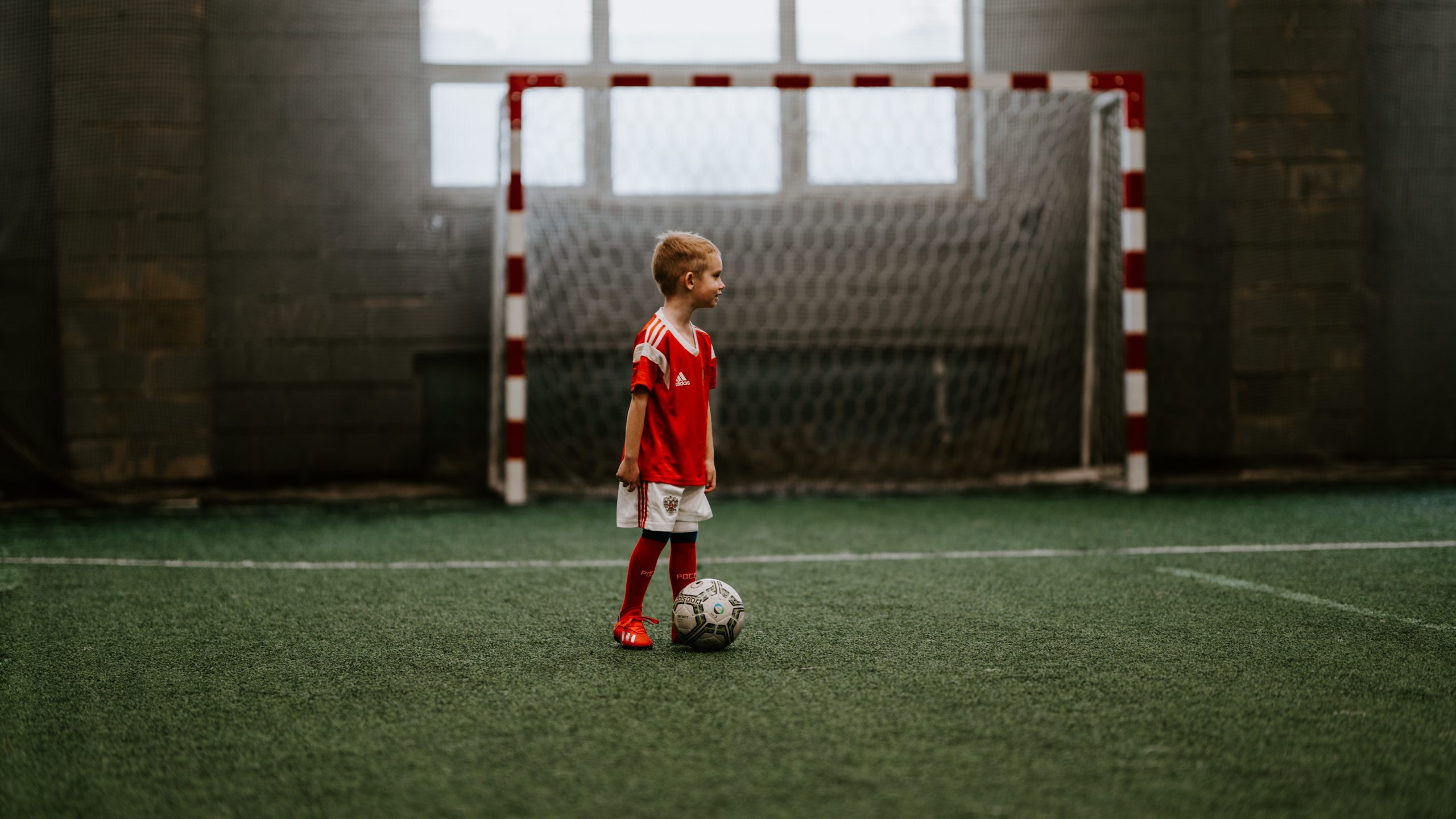 子供とサッカー